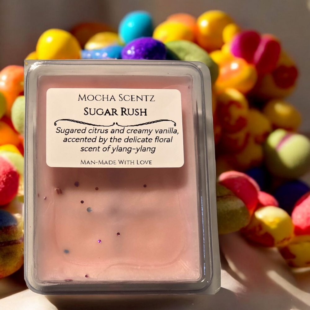 Handmade 2oz Sugar Rush Coconut Soy Blend Wax Melt - Pink